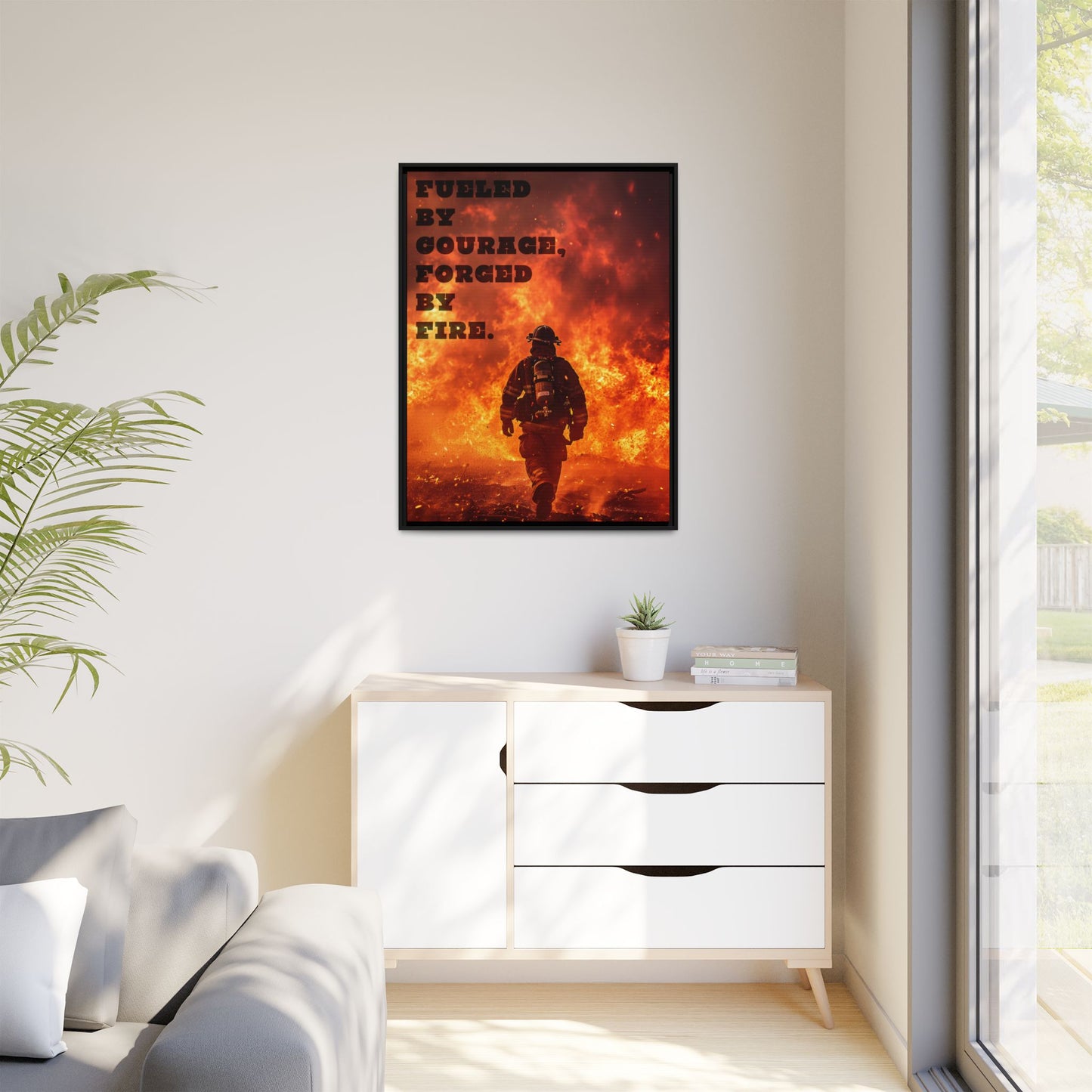 Forged by Fire - Framed Canvas