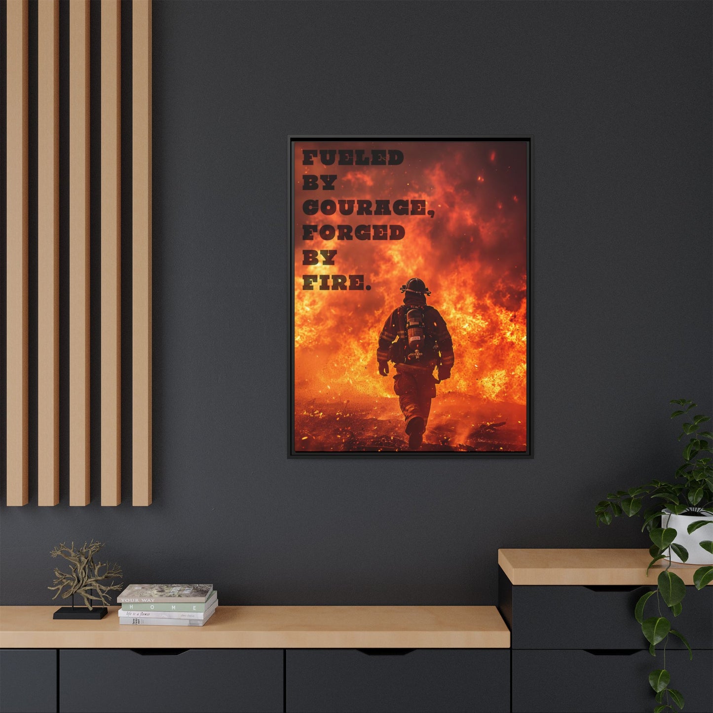 Forged by Fire - Framed Canvas