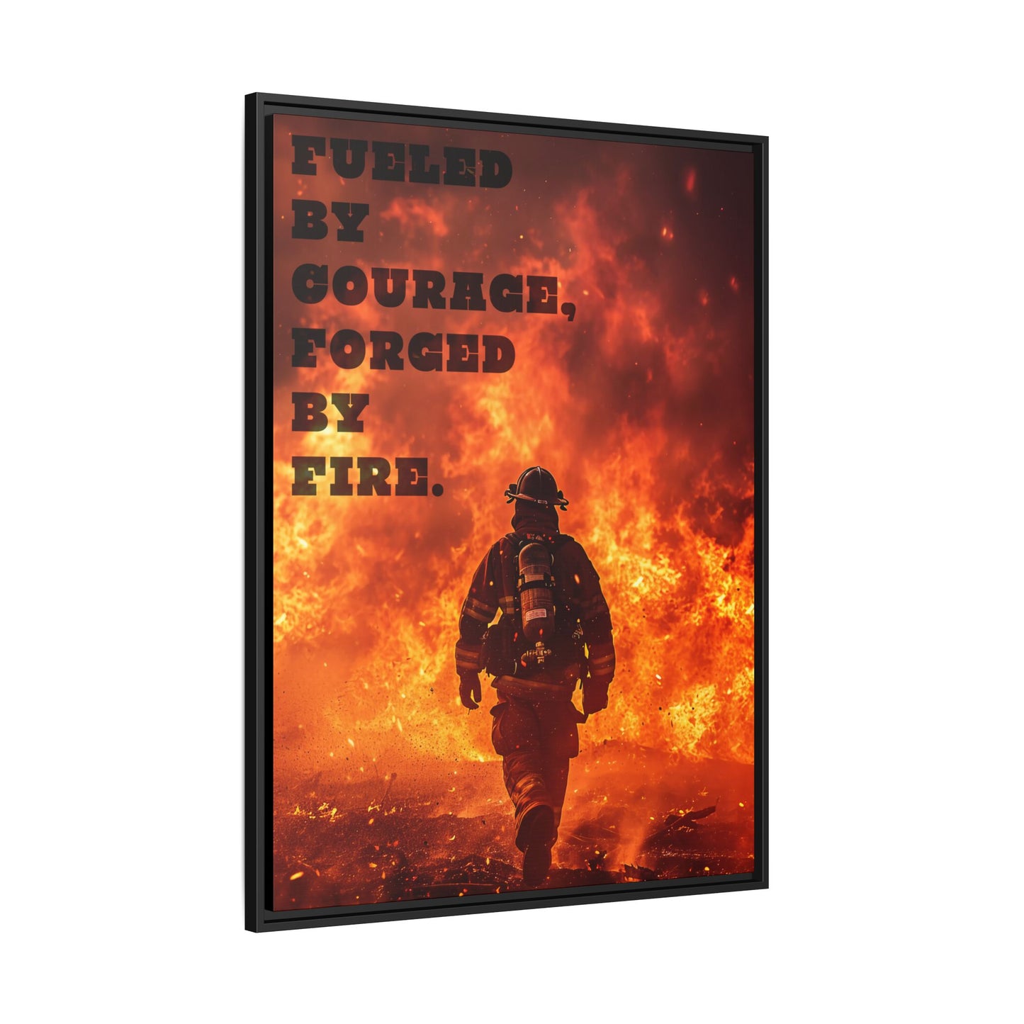 Forged by Fire - Framed Canvas