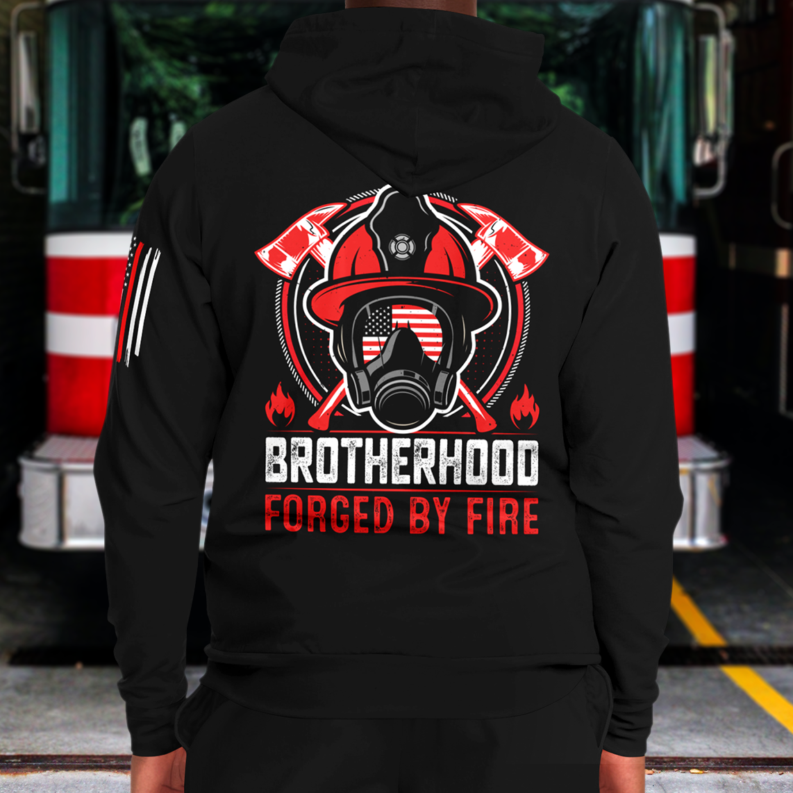 American Firefighter Brotherhood - Athletic Hoodie