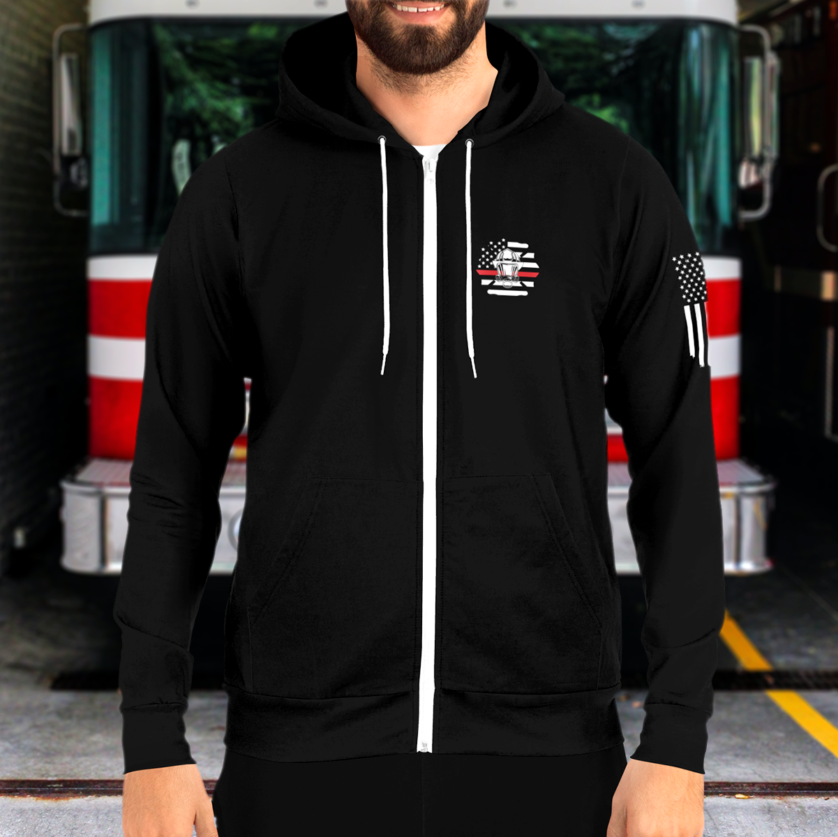 American Firefighter Brotherhood - Athletic Hoodie