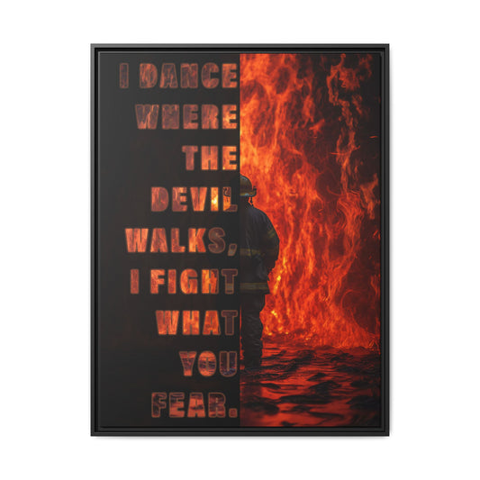 Dance with the Devil - Framed Canvas